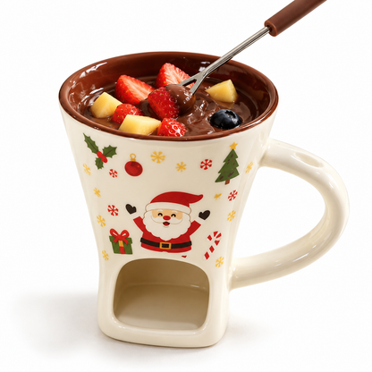 Chocolate Fondue Mug with Tealight Holder