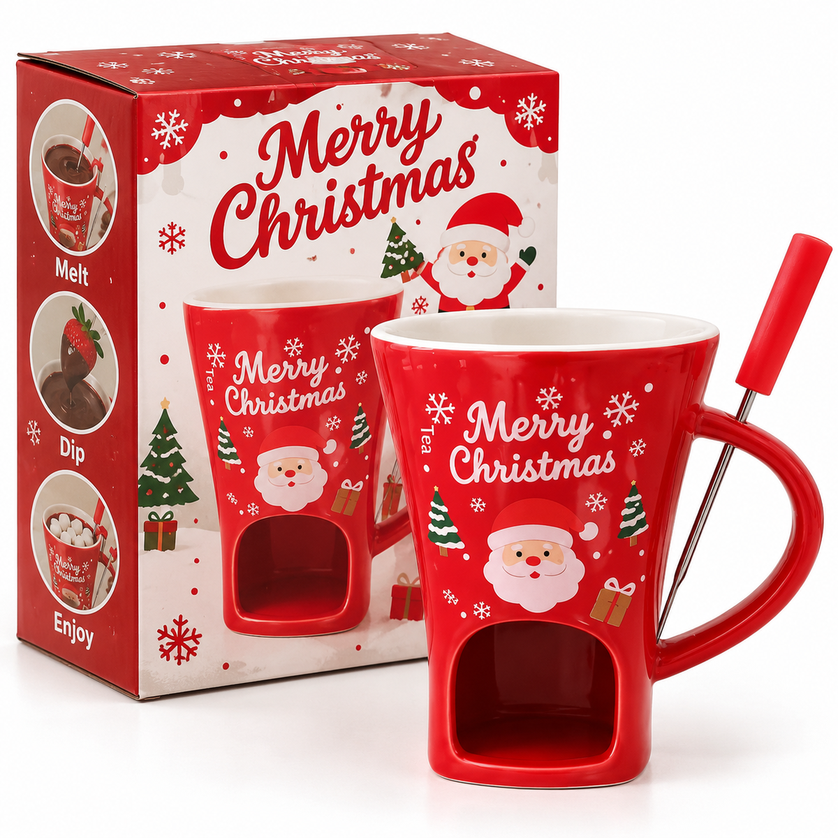 Chocolate Fondue Mug with Tealight Holder