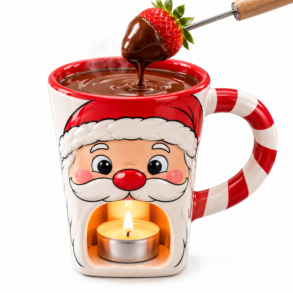 Chocolate Fondue Mug with Tealight Holder